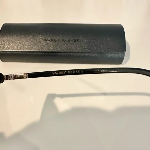 Warby Parker Maeve Glasses in Jet Black with Rose Gold - Picture 6 of 12